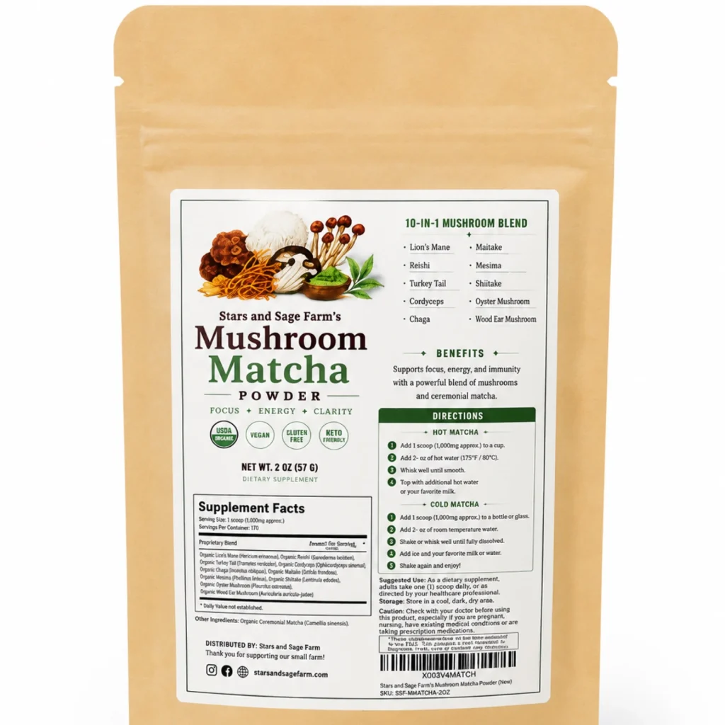 Matcha Mushroom Tea